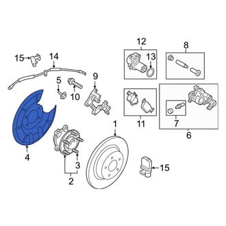 Lincoln OE - Front Left Brake Dust Shield