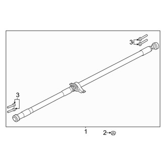 Lincoln OE - Rear Suspension - Drive Shaft (AWD)