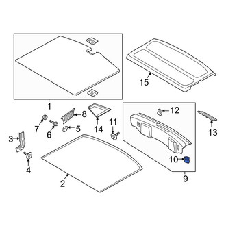 Lincoln OE - Body A-Pillar Trim Panel Clip