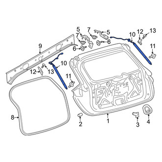 Lincoln OE - Rear Left Liftgate Lift Support