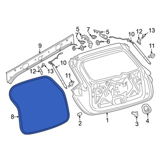Lincoln OE - Rear Outer Hatch Seal