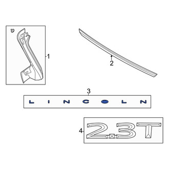 Lincoln OE - Rear Hatch Emblem