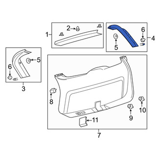 Lincoln OE - Rear Left Liftgate Trim