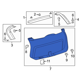 Lincoln OE - Rear Lower Liftgate Trim