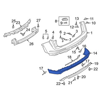 Lincoln OE - Rear Lower Bumper Cover