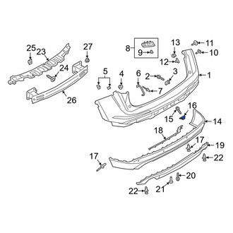 Lincoln OE - Bumper Cover Nut