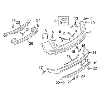 Lincoln OE - Rear Left Inner Bumper Cover Bracket
