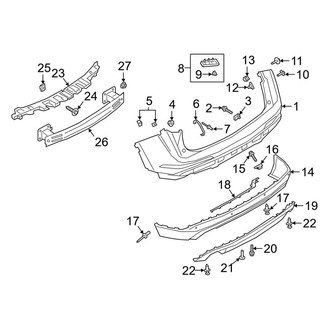 Lincoln OE - Rear Bumper - Bumper & Components