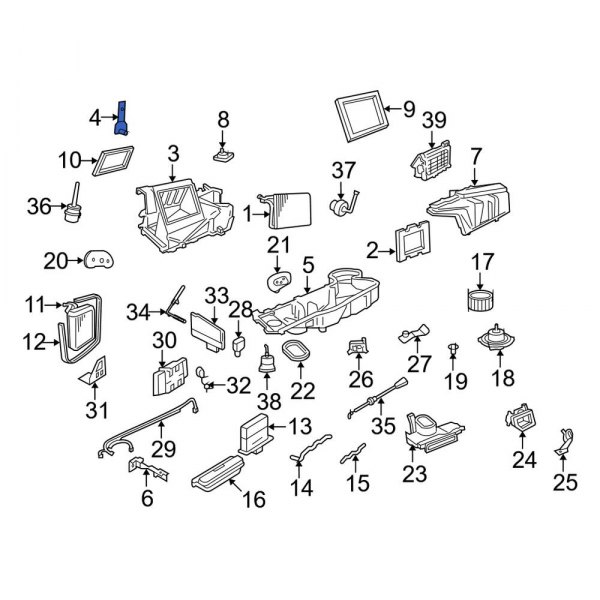 HVAC Blower Motor Housing Bracket