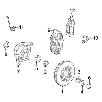 Lincoln OE - Front Suspension - Brake Components