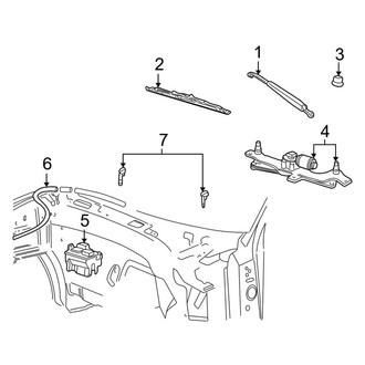 Lincoln OE - Windshield - Wiper & Washer Components