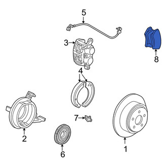 Lincoln OE - Rear Disc Brake Pad Set
