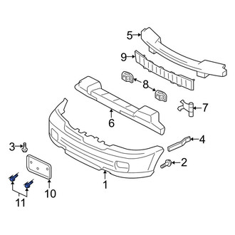 Lincoln OE - Rear License Plate Bracket Hardware Kit