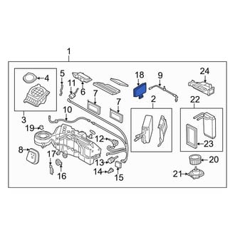 Lincoln OE - A/C Evaporator Core Vacuum Reservoir