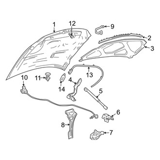 Lincoln OE - Hood & Grille - Hood & Components