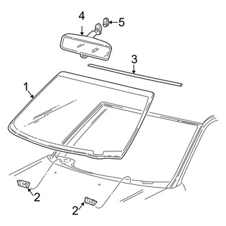 Lincoln OE - Windshield - Glass