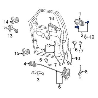 Lincoln OE - Front Left Door Lock Cylinder