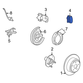 Lincoln OE - Rear Disc Brake Pad Set
