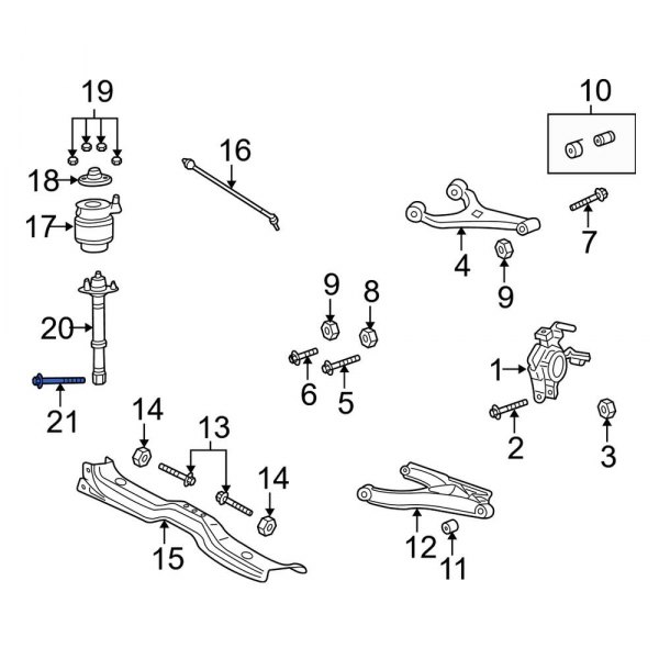 Suspension Shock Absorber Bolt