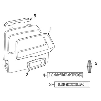 Lincoln OE - Lift Gate - Exterior Trim