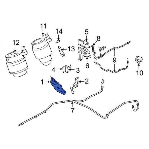 Lincoln OE 7L1Z3C142A Active Suspension Control Module