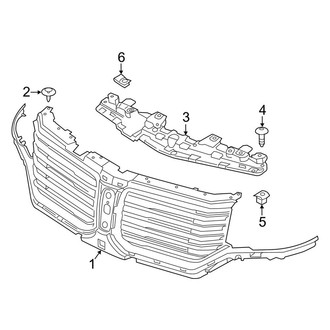 Lincoln OE - Front Bumper - Grille & Components