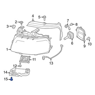 Lincoln OE - Headlight Mounting Screw