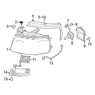 Lincoln OE - Headlight Mounting Screw