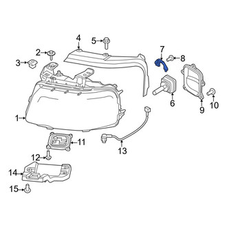 Lincoln OE - Front Headlight Retaining Ring