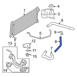 Lincoln OE - Engine Coolant Overflow Hose