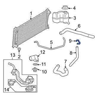 Lincoln OE - Engine Coolant Overflow Hose Clip