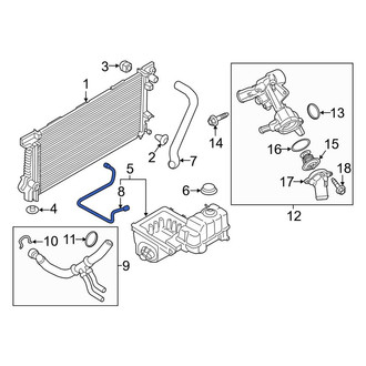 Lincoln OE - Engine Coolant Overflow Hose