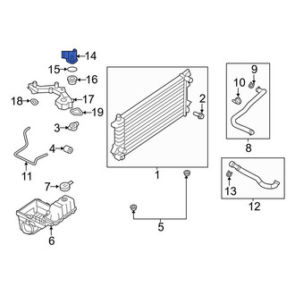 Lincoln OE - Lower Engine Coolant Thermostat Housing