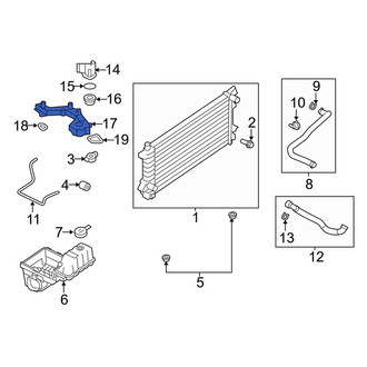 Lincoln OE - Lower Engine Coolant Thermostat Housing