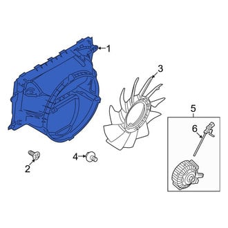 Lincoln OE - Front Upper Engine Cooling Fan Shroud