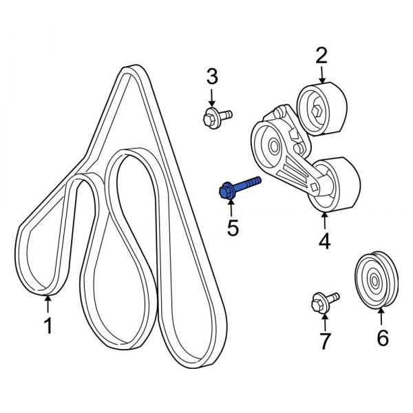 Belt Tensioner Bolt