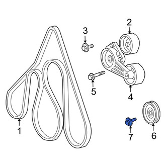 Lincoln OE - Belt Tensioner Pulley Bolt