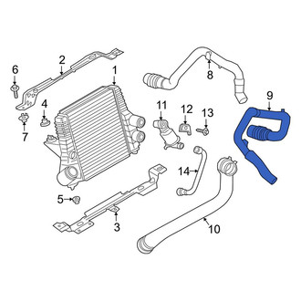 Lincoln OE - Left Intercooler Pipe