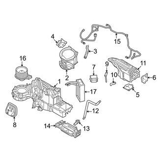 Lincoln OE - Air Conditioner & Heater - Evaporator & Heater Components
