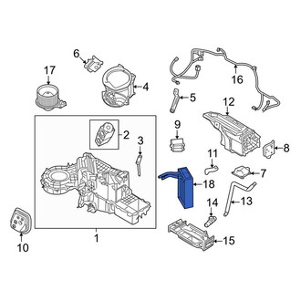 Lincoln OE - Front HVAC Heater Core