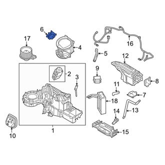 Lincoln OE - HVAC Air Adjustment Control Motor