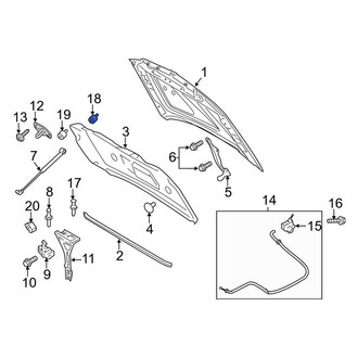 Lincoln OE - Front Hood Stop Buffer