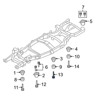 Lincoln OE - Lower Frame Rail Bolt