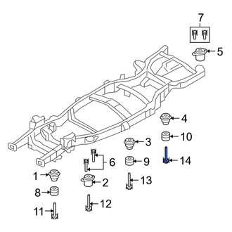 Lincoln OE - Lower Frame Rail Bolt