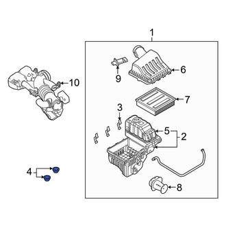 Lincoln OE - Lower Air Filter Housing Grommet