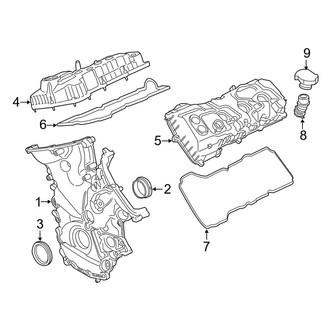 Lincoln OE - Engine - Valve & Timing Covers