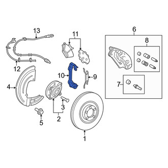 Lincoln OE - Front Disc Brake Caliper Bracket