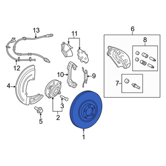 Lincoln OE - Front Disc Brake Rotor