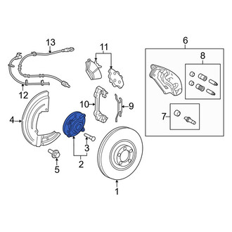 Lincoln OE - Front Wheel Bearing and Hub Assembly