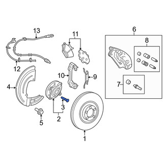 Lincoln OE - Front Wheel Lug Stud